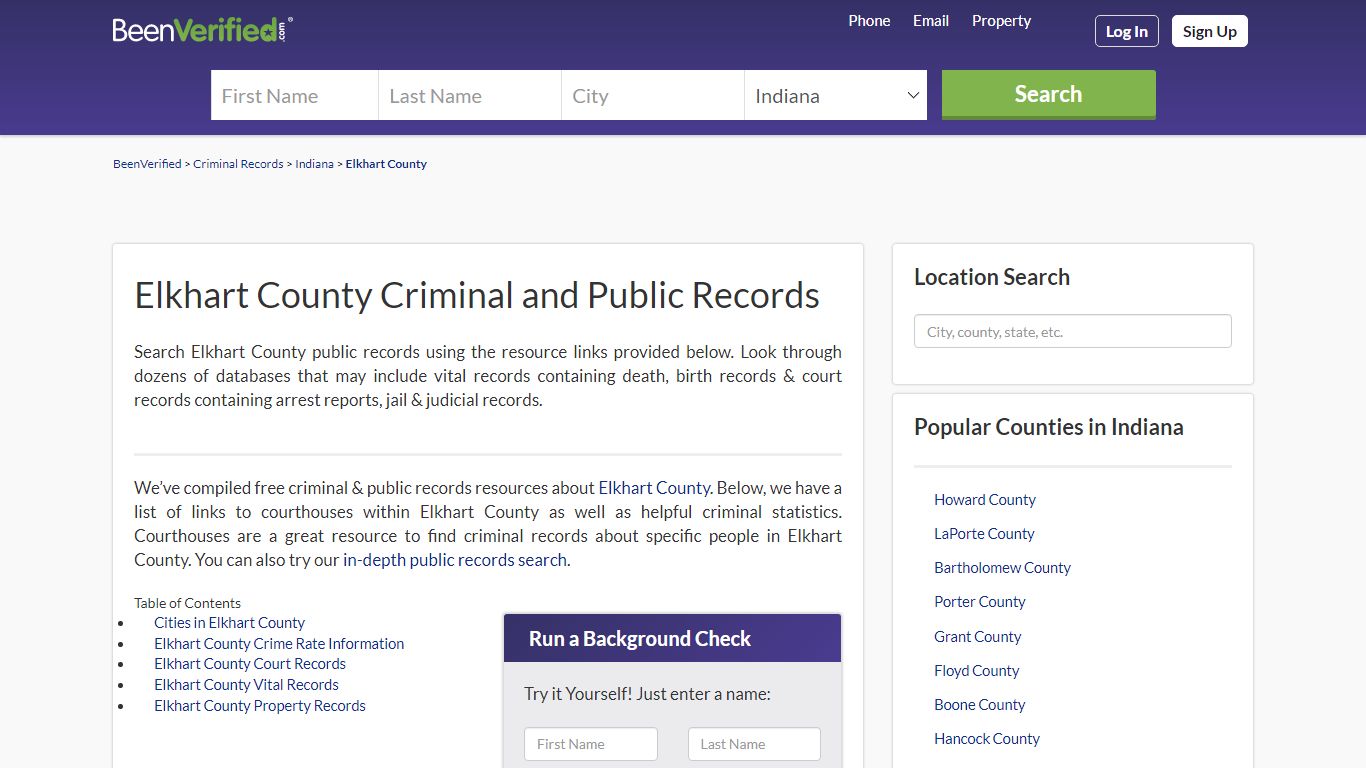 Elkhart County Arrest Records in IN - Court & Criminal ...